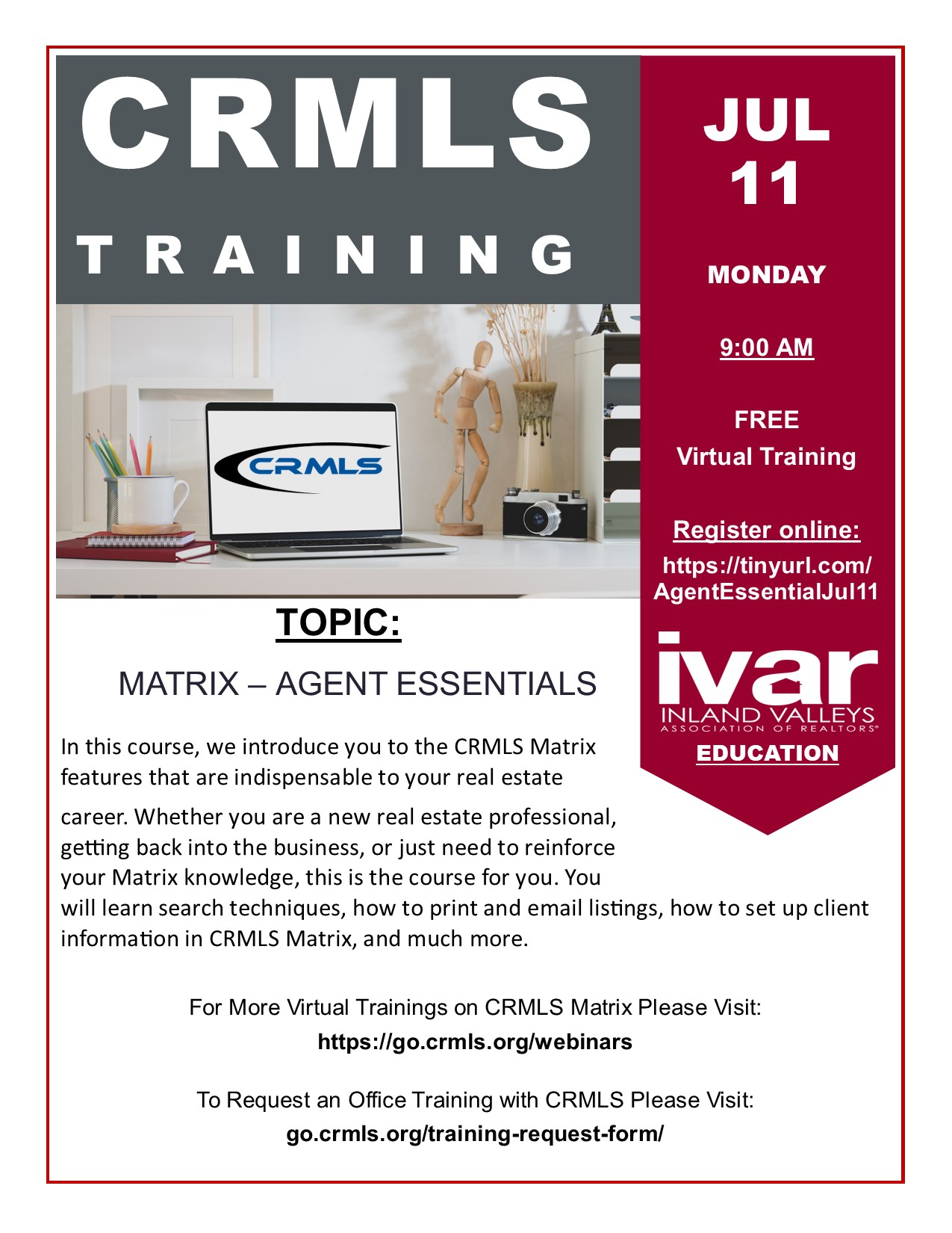 Webinar: CRMLS Agent Essentials